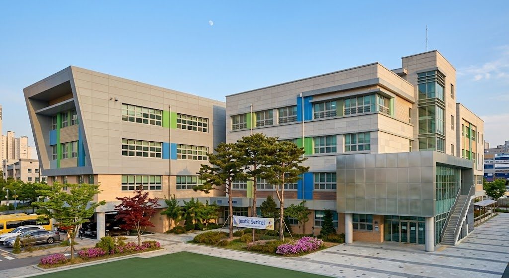 단지 인근 학교 (연출)